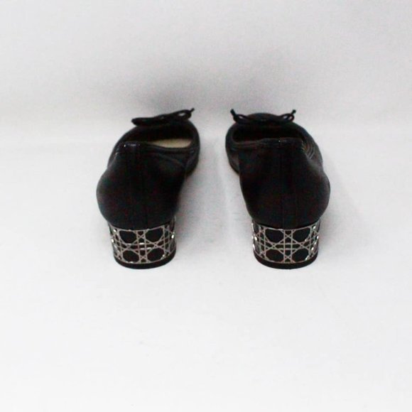 CHRISTIAN DIOR #43097 Black Leather Rounded Loafers (US 10 EU 40) - Picture 6 of 9